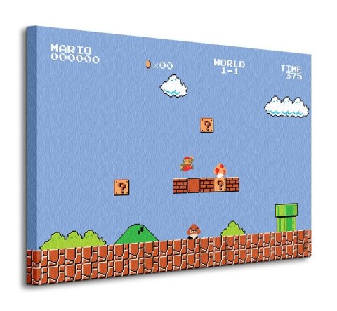 Super Mario Bros 1-1 - obraz na płótnie