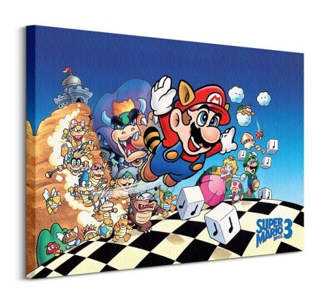 Super Mario Bros 3 Art - obraz na płótnie