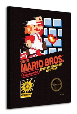 Super Mario Bros NES Cover - obraz na płótnie