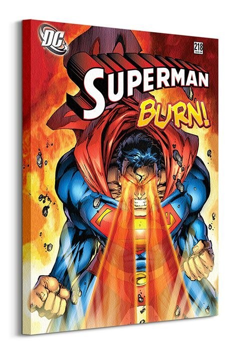 DC Comics Superman Burn - obraz na płótnie