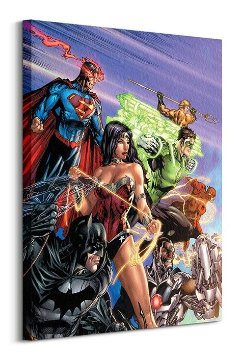 DC Justice League Ready For Action - obraz na płótnie