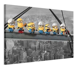 Despicable Me Lunch On A Scyscraper - Obraz na płótnie