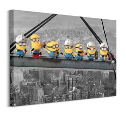 Despicable Me Lunch On A Scyscraper - obraz na płótnie