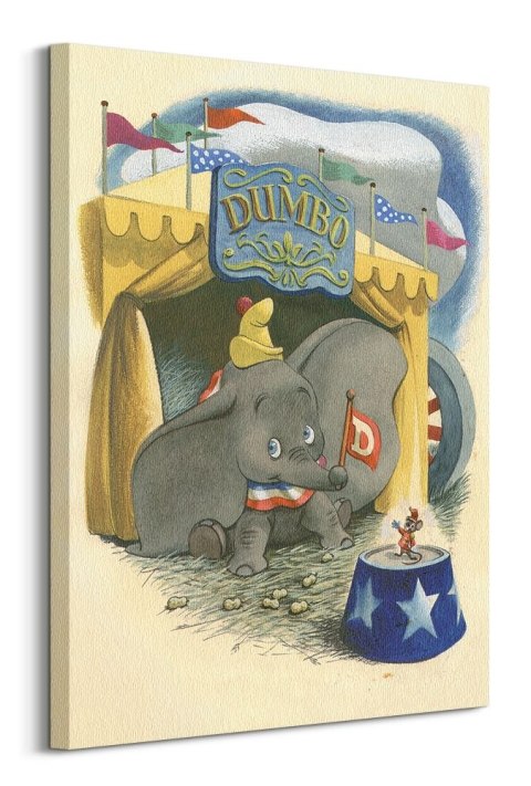 Dumbo Watercolour - obraz na płótnie