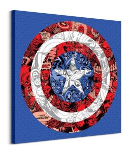 Marvel Captain America Shield Collage - obraz na płótnie