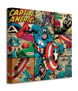 Marvel Captain America Squares - obraz na płótnie