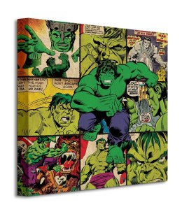 Marvel Hulk Squares - obraz na płótnie