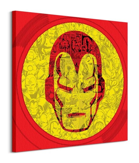 Marvel Iron Man Helmet Collage - obraz na płótnie