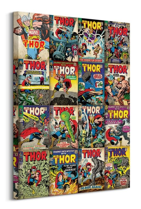 Marvel Thor Covers - obraz na płótnie