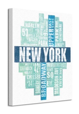 New York Type - obraz na płótnie