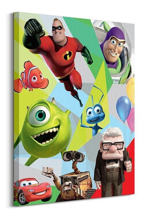 Pixar Postacie - obraz na płótnie