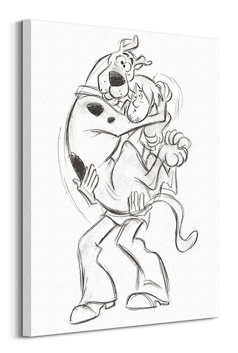 Scooby Doo sketch - obraz na płótnie