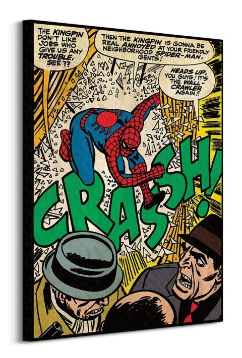 Spiderman Crash - obraz na płótnie
