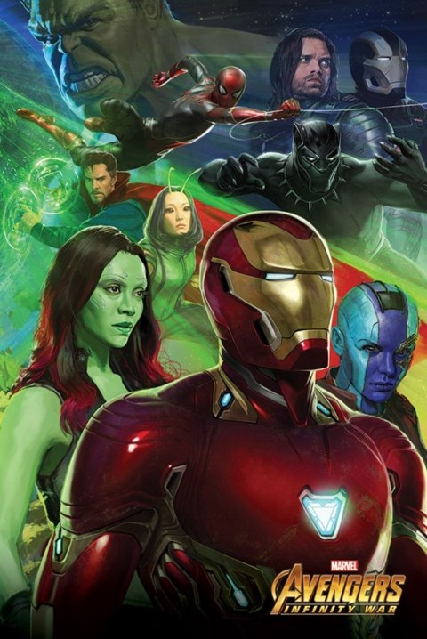 Avengers Infinity War Iron Man - plakat filmowy