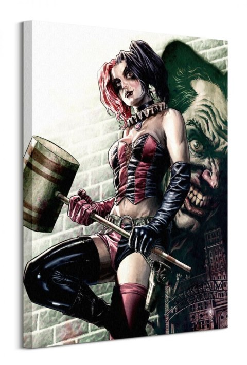 Batman Harley Quinn Pose - obraz na płótnie