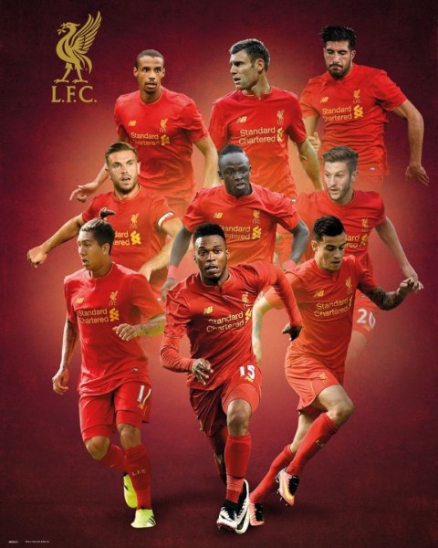 FC Liverpool Zawodnicy 16/17 - plakat