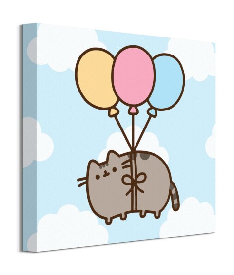 Pusheen Balloons - obraz na płótnie