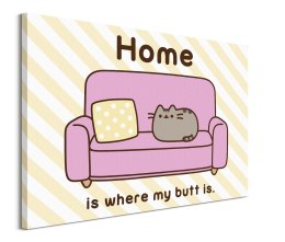 Pusheen Home - obraz na płótnie