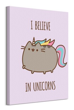 Pusheen I Believe in Unicorns - obraz na płótnie