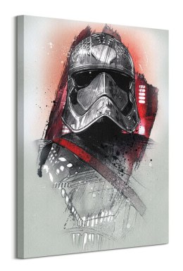 Star Wars The Last Jedi Captain Phasma Brushstroke - obraz na płótnie