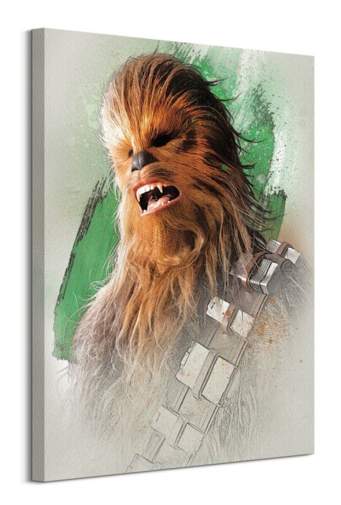 Star Wars The Last Jedi Chewbacca Brushstroke - obraz na płótnie