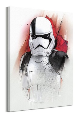 Star Wars The Last Jedi Executioner Trooper Brushstroke - obraz na płótnie