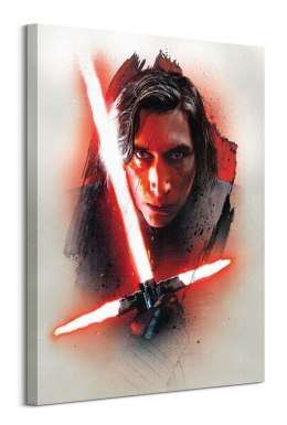 Star Wars The Last Jedi Kylo Ren Brushstroke - obraz na płótnie