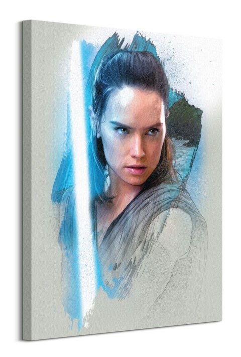 Star Wars The Last Jedi Rey Brushstroke - obraz na płótnie