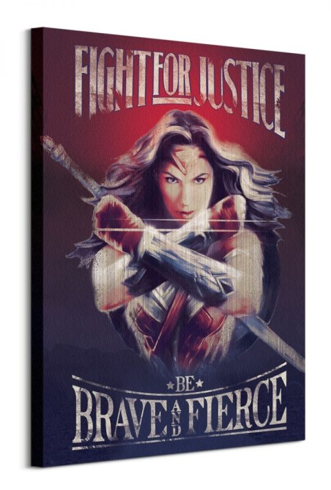 Wonder Woman Fight For Justice - obraz na płótnie