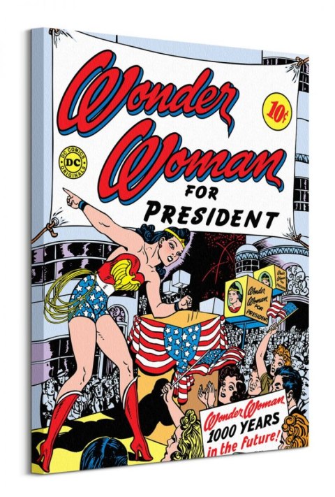 Wonder Woman For President - obraz na płótnie