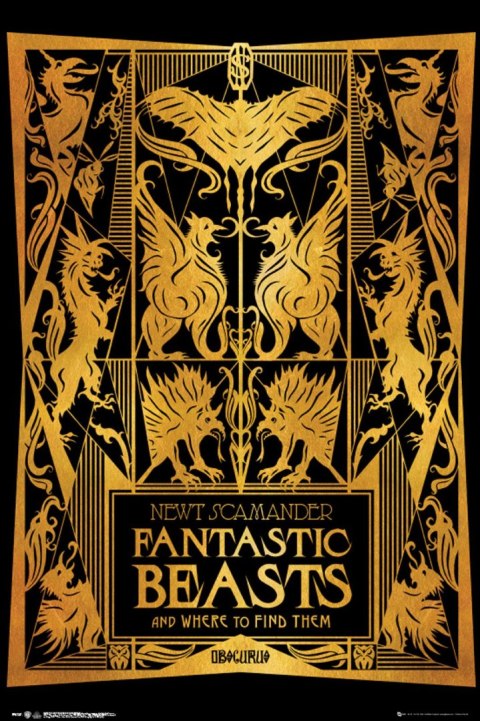 Fantastic Beasts 2 Book Cover - plakat