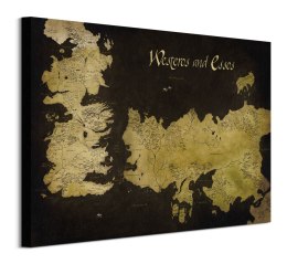 Gra o Tron Mapa Westeros i Essos - obraz na płótnie