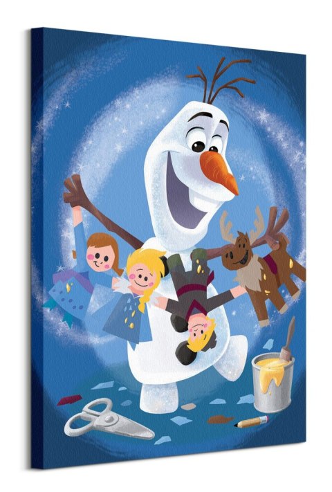 Olaf's Frozen Adventure Characters - obraz na płótnie