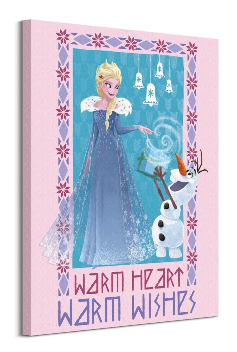 Olaf's Frozen Adventure Warm Heart Warm Wishes - obraz na płótnie