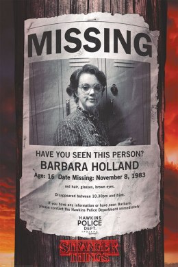 Stranger Things Missing Barb - plakat