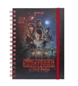 Stranger Things - notes A5 kołozeszyt z metaliczną okładką