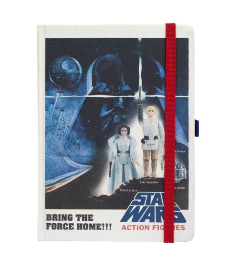 Star Wars Action Figures - notes A5 skórzany z gumką