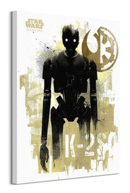 Star Wars Rogue One K-2S0 Grunge - obraz na płótnie