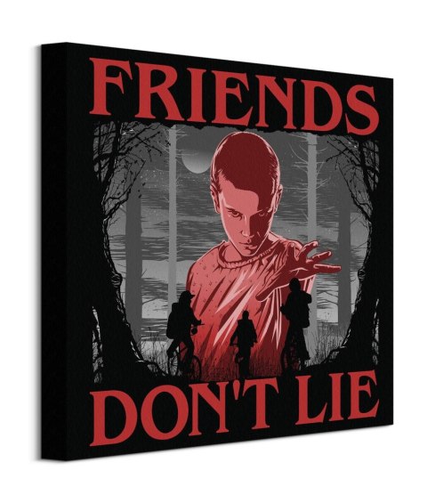 Stranger Things Friends Don't Lie - obraz na płótnie