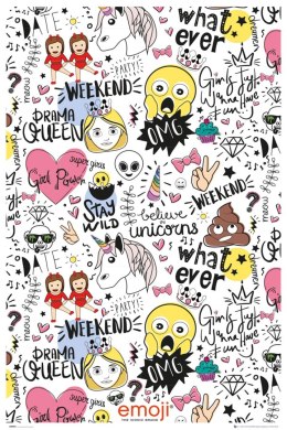 Emoji Emotikony Millennials - plakat