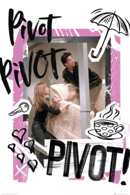 Friends Przyjaciele Pivot Ross i Rachel - plakat