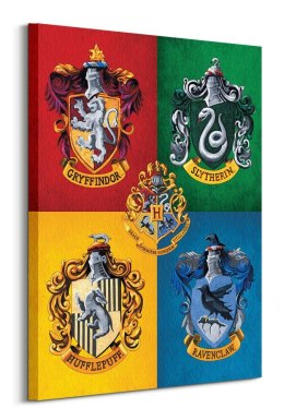 Harry Potter Colourful Crests - obraz na płótnie