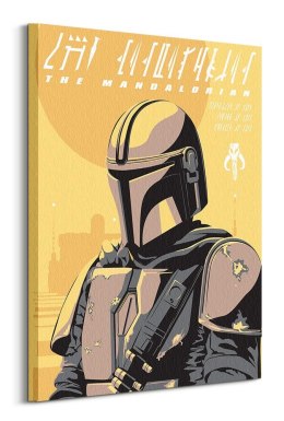 Star Wars The Mandalorian Illustration - obraz na płótnie