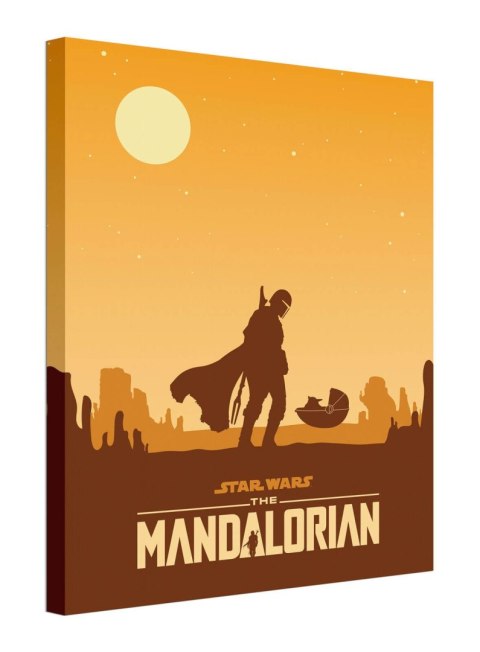Star Wars The Mandalorian Meeting - obraz na płótnie