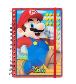 Super Mario - notes A5 kołozeszyt z metaliczną okładką