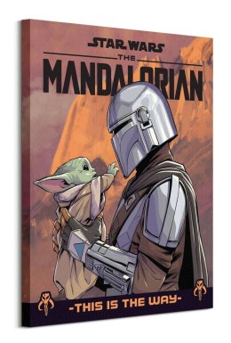 Star Wars The Mandalorian Hello Little - obraz na płótnie