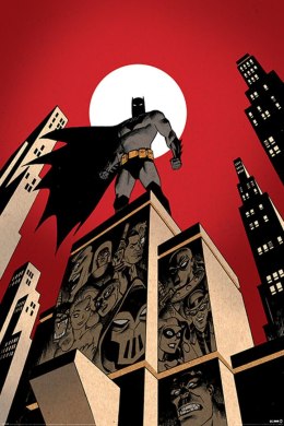 The Batman Villain Skyline - plakat