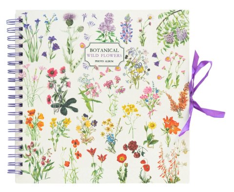 Botanical Wild Flowers - Scrapbook, Album na 80 zdjęć 10x15 cm