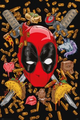 Marvel Deadpool Bullets and Chimichangas - plakat