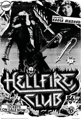 Stranger Things Hellfire Club Eddie Munson 86 - plakat